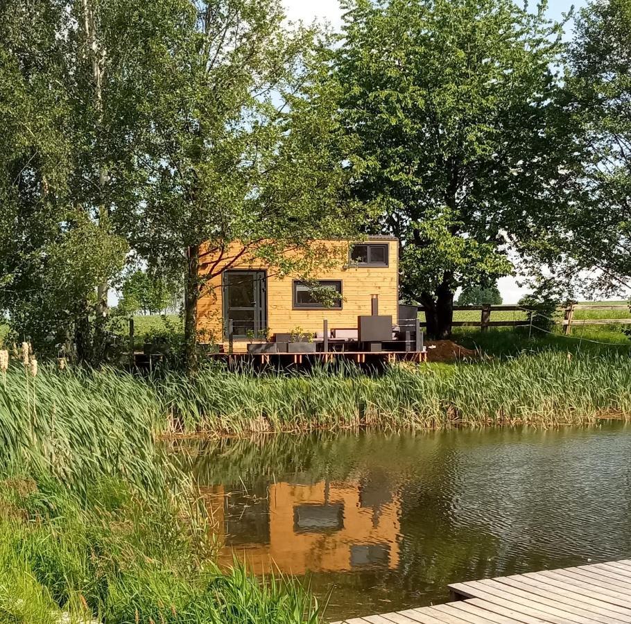 Tinyhousebeidresden 1 - Direkt Am Naturteich - Naehe Saechsische Schweiz, Dresden Großharthau Exterior foto
